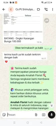 Testimonial Papan Bunga balikpapan baru