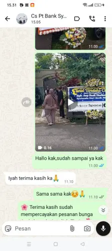 Testimonial Papan Bunga balikpapan baru
